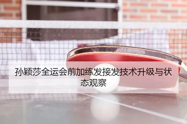 孙颖莎全运会前加练发接发技术升级与状态观察